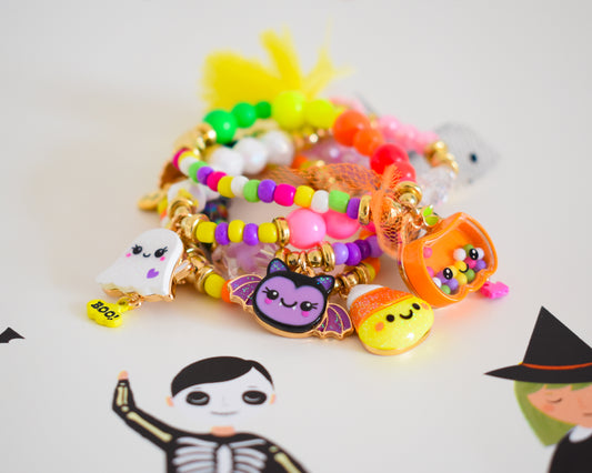 Candy Crew Halloween Bracelet Stack