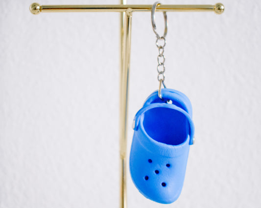 Blue Croc Keychain